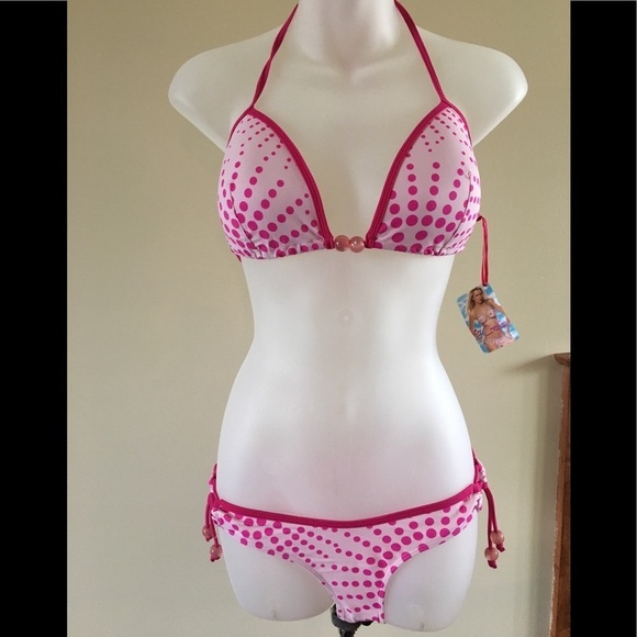 By Caprice Pink Union Jack Tie Side Bikini Briefs bb. - Picture 3 of 8